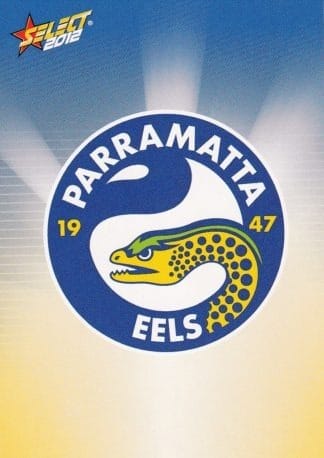 2012 NRL Champions Common Card - Base 109 Logo Parramatta Eels