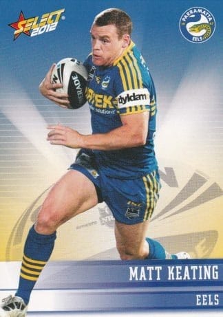 2012 NRL Champions Common Card - Base 119 Matt Keating Parramatta Eels
