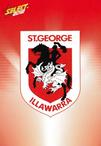 2012 NRL Champions Common Card - Base 133 Logo St George Dragons