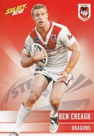 2012 NRL Champions Common Card - Base 136 Ben Creagh St George Dragons