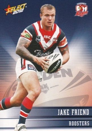 2012 NRL Champions Common Card - Base 162 Jake Friend Sydney Roosters