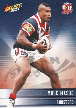 2012 NRL Champions Common Card - Base 165 Mose Masoe Sydney Roosters