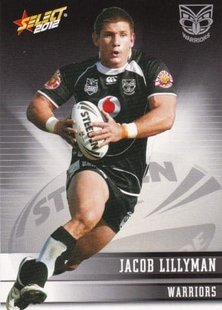 2012 NRL Champions Common Card - Base 175 Jacob Lillyman New Zealand Warriors