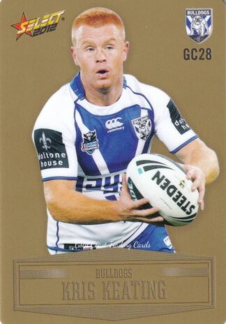 2012 NRL Champions Gold Parallel - GC028 Kris Keating Canterbury Bulldogs