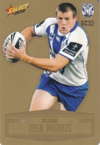 2012 NRL Champions Gold Parallel - GC032 Josh Morris Canterbury Bulldogs