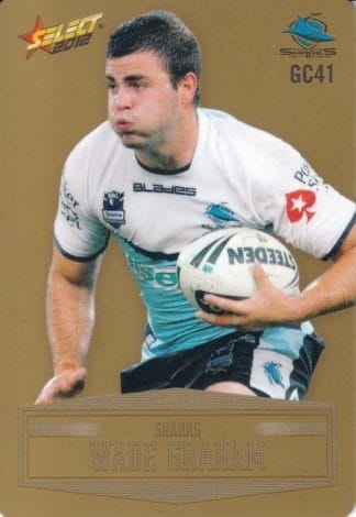 2012 NRL Champions Gold Parallel - GC041 Wade Graham Cronulla Sharks