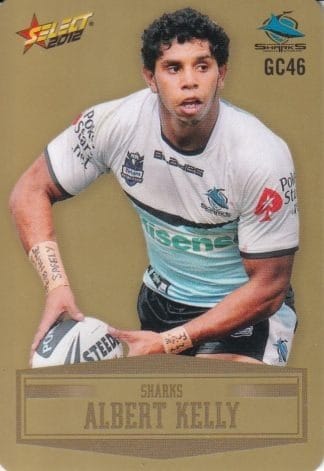 2012 NRL Champions Gold Parallel - GC046 Albert Kelly Cronulla Sharks