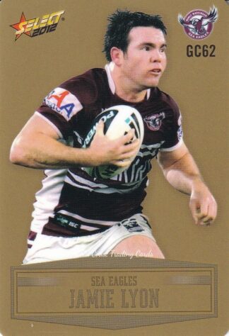 2012 NRL Champions Gold Parallel - GC062 Jamie Lyon Manly Sea Eagles