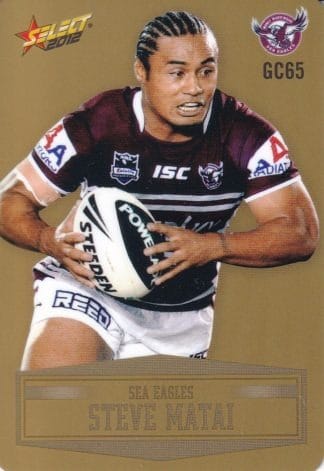 2012 NRL Champions Gold Parallel - GC065 Steve Matai Manly Sea Eagles