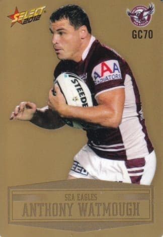 2012 NRL Champions Gold Parallel - GC070 Anthony Watmough Manly Sea Eagles