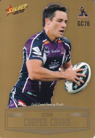 2012 NRL Champions Gold Parallel - GC076 Cooper Cronk Melbourne Storm