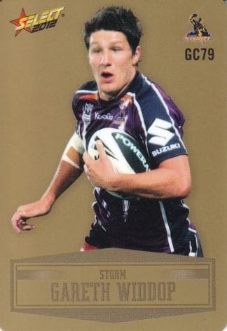 2012 NRL Champions Gold Parallel - GC079 Gareth Widdop Melbourne Storm