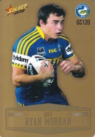 2012 NRL Champions Gold Parallel - GC120 Ryan Morgan Parramatta Eels