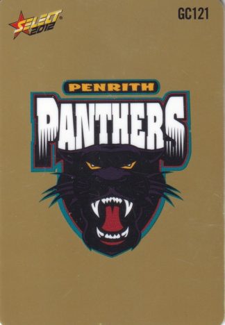 2012 NRL Champions Gold Parallel - GC121 Logo / Checklist Penrith Panthers