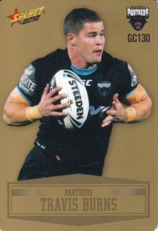 2012 NRL Champions Gold Parallel - GC130 Travis Burns Penrith Panthers