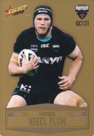 2012 NRL Champions Gold Parallel - GC131 Nigel Plum Penrith Panthers