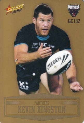 2012 NRL Champions Gold Parallel - GC132 Kevin Kingston Penrith Panthers