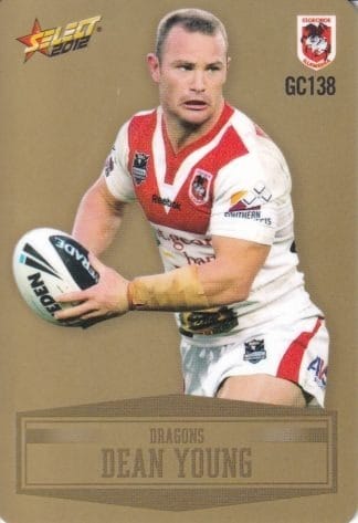 2012 NRL Champions Gold Parallel - GC138 Dean Young St George Dragons