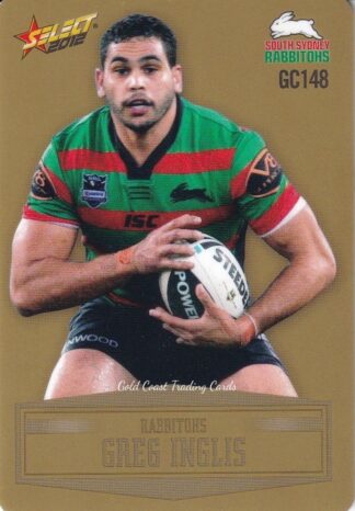 2012 NRL Champions Gold Parallel - GC148 Greg Inglis South Sydney Rabbitohs