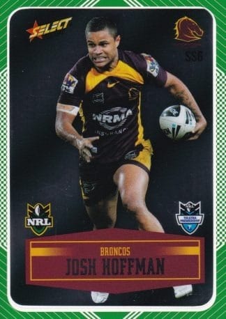 2012 NRL Champions Peeled Parallel Card - PSS006 Josh Hoffman Brisbane Broncos