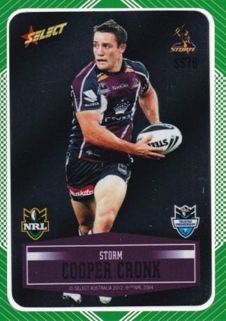 2012 NRL Champions Peeled Parallel Card - PSS076 Cooper Cronk Melbourne Storm