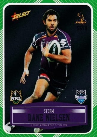 2012 NRL Champions Peeled Parallel Card - PSS078 Dane Nielsen Melbourne Storm
