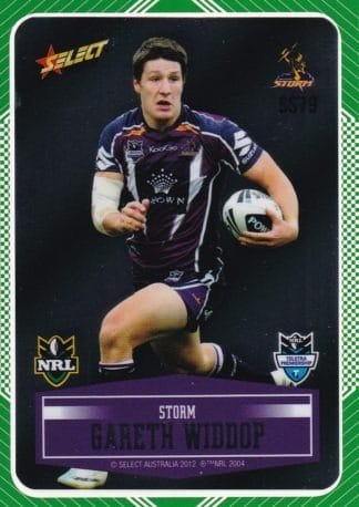 2012 NRL Champions Peeled Parallel Card - PSS079 Gareth Widdop Melbourne Storm