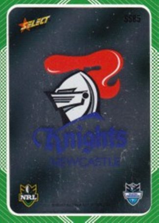 2012 NRL Champions Peeled Parallel Card - PSS085 Newcastle Knights Logo
