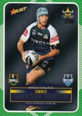 2012 NRL Champions Peeled Parallel Card - PSS098 Jonathan Thurston North Qld Cowboys