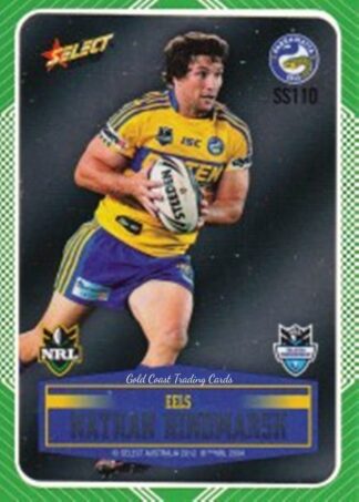2012 NRL Champions Peeled Parallel Card - PSS110 Nathan Hindmarsh Parramatta Eels