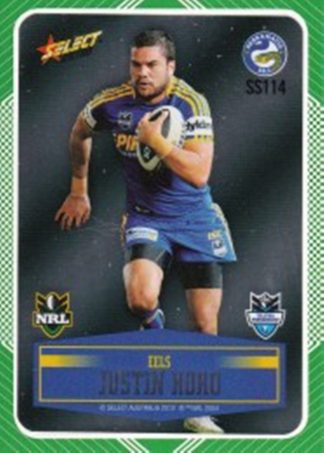 2012 NRL Champions Peeled Parallel Card - PSS114 Justin Horo Parramatta Eels