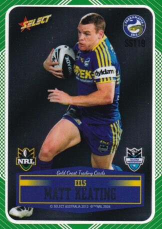 2012 NRL Champions Peeled Parallel Card - PSS119 Matt Keating Parramatta Eels