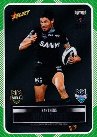 2012 NRL Champions Peeled Parallel Card - PSS127 Brad Tighe Penrith Panthers