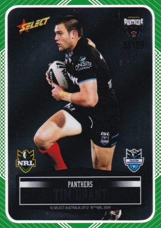 2012 NRL Champions Peeled Parallel Card - PSS129 Tim Grant Penrith Panthers