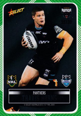 2012 NRL Champions Peeled Parallel Card - PSS130 Travis Burns Penrith Panthers