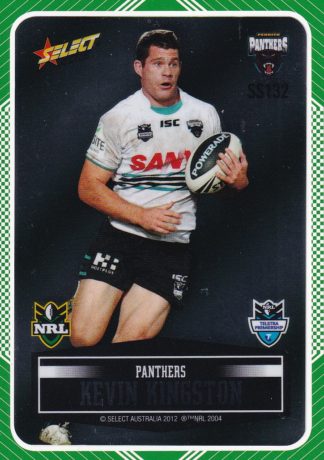 2012 NRL Champions Peeled Parallel Card - PSS132 Kevin Kingston Penrith Panthers