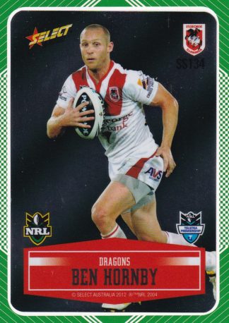 2012 NRL Champions Peeled Parallel Card - PSS134 Ben Hornby St George Dragons