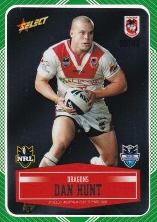 2012 NRL Champions Peeled Parallel Card - PSS143 Dan Hunt St George Dragons