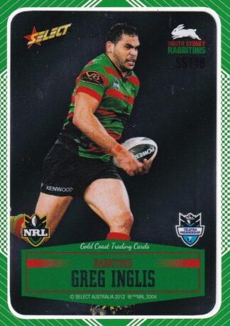 2012 NRL Champions Peeled Parallel Card - PSS148 Greg Inglis South Sydney Rabbitohs