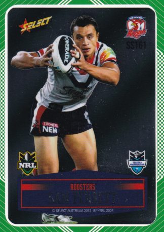 2012 NRL Champions Peeled Parallel Card - PSS161 Sam Perrett Sydney Roosters