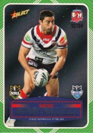 2012 NRL Champions Peeled Parallel Card - PSS164 Anthony Minichiello Sydney Roosters
