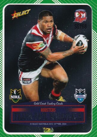 2012 NRL Champions Peeled Parallel Card - PSS168 Frank-Paul Nuuausala Sydney Roosters