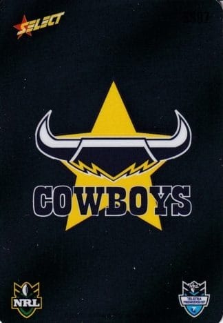 2012 NRL Champions Unpeeled Parallel Card - SS097 North Qld Cowboys Logo