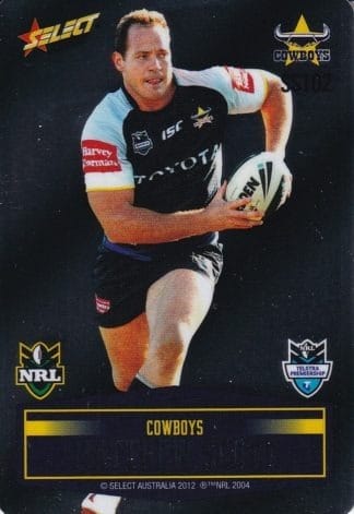 2012 NRL Champions Unpeeled Parallel Card - SS102 Matthew Scott North Qld Cowboys