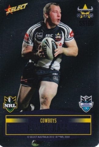 2012 NRL Champions Unpeeled Parallel Card - SS106 Glenn Hall North Qld Cowboys