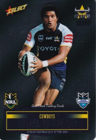 2012 NRL Champions Unpeeled Parallel Card - SS107 Kalifa Faifai Loa North Qld Cowboys