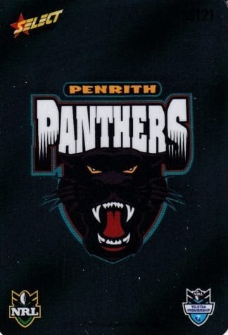 2012 NRL Champions Unpeeled Parallel Card - SS121 Penrith Panthers Logo