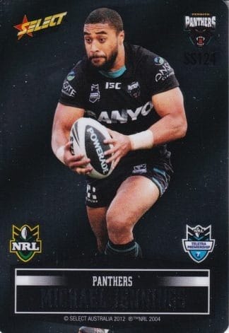 2012 NRL Champions Unpeeled Parallel Card - SS124 Michael Jennings Penrith Panthers
