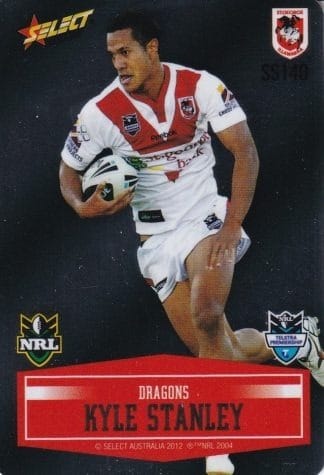 2012 NRL Champions Unpeeled Parallel Card - SS140 Kyle Stanley St George Dragons