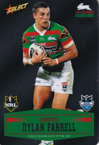 2012 NRL Champions Unpeeled Parallel Card - SS151 Dylan Farrell South Sydney Rabbitohs